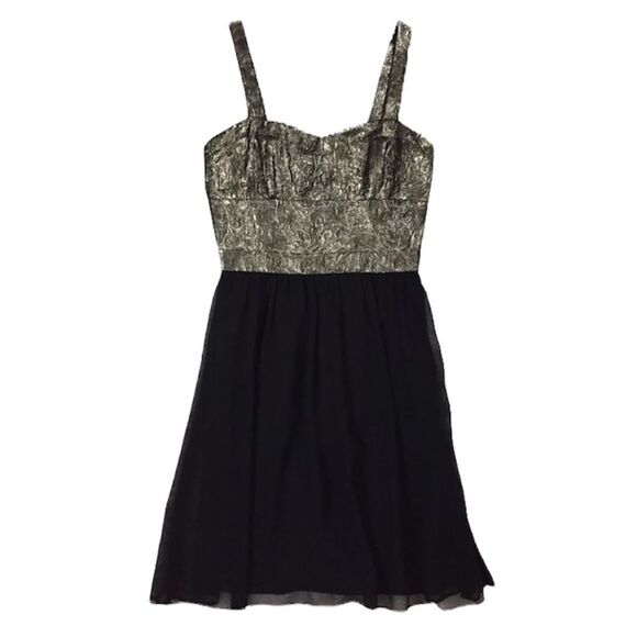 Marc New York Gold & Black Dress 2 - Picture 1 of 8